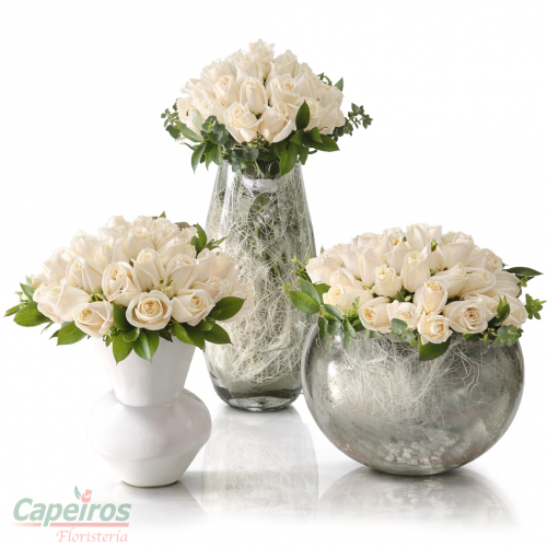 Combo Rosas Blancas