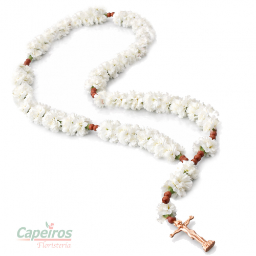 Rosario de Claveles Blancos